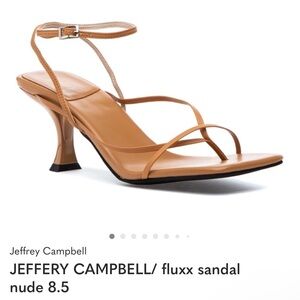 JEFFERY CAMPBELL/ fluxx sandal nude 8.5